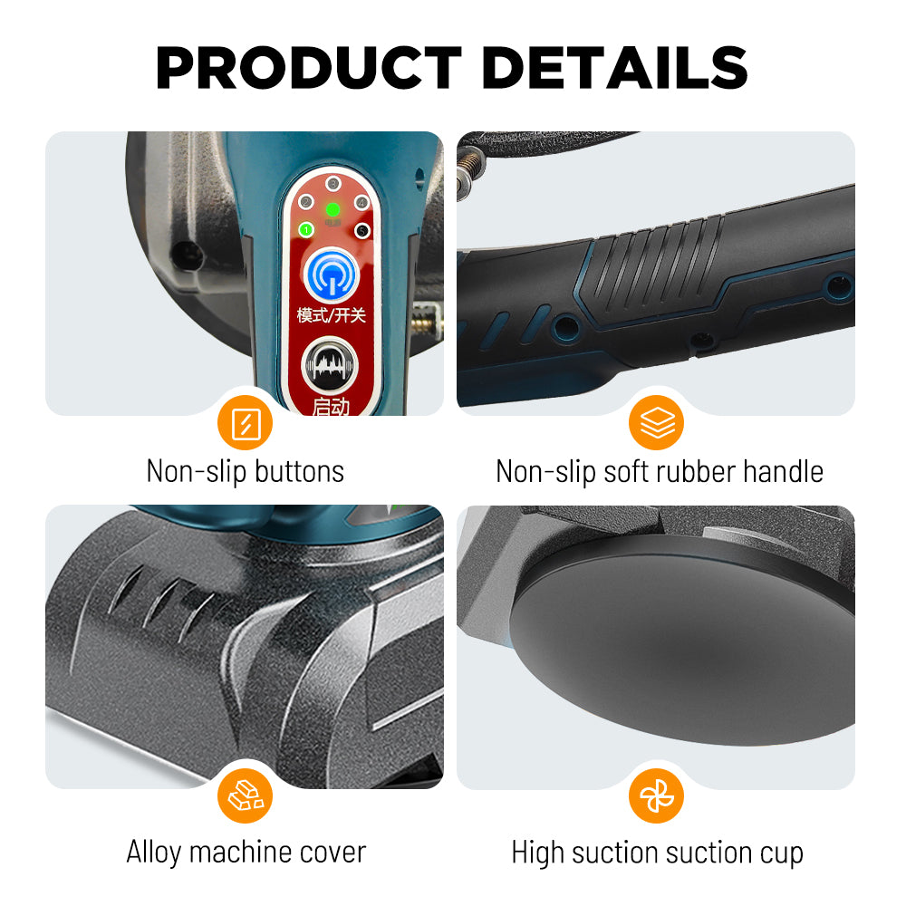 6 Speeds Adjustable Suction Cup Tile Vibration Machine