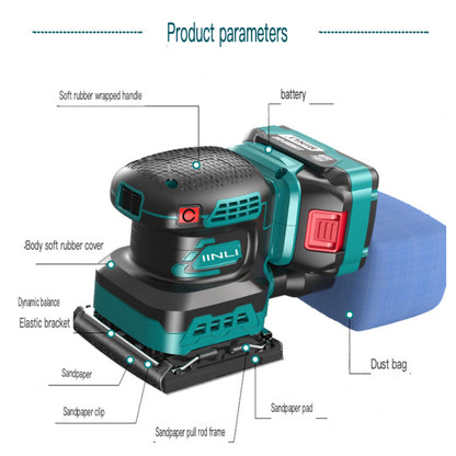 DC18V Lithium Brushless Square 10*10cm Belt Sander with Storage Bag