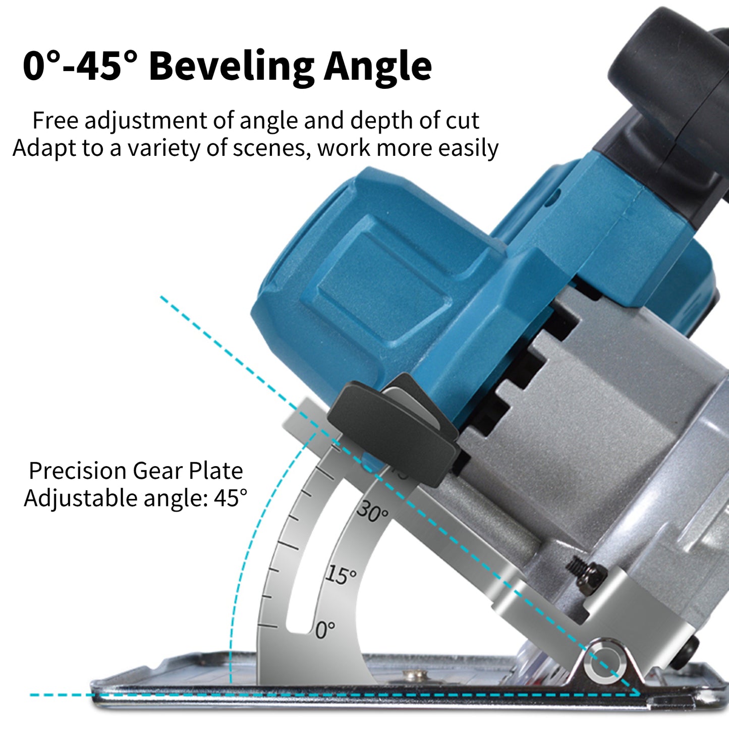 Portable Cordless Brushless Circular Saw