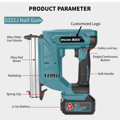 Battery Powered Cordless Nail Gun with Factory Price