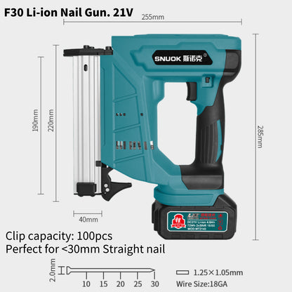 Battery Powered Cordless Nail Gun with Factory Price