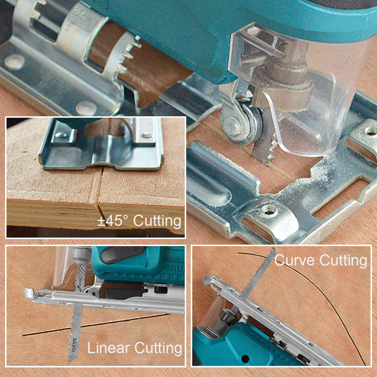 Compact Brushless Best Cordless Jigsaw for Woodworking