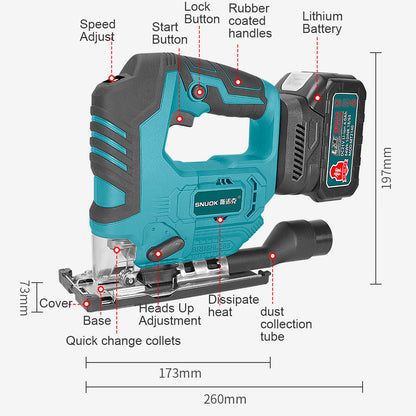 Compact Brushless Best Cordless Jigsaw for Woodworking